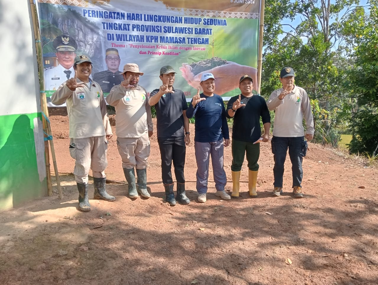 UPTD KPH Mamasa Tengah, Dinas Kehutanan Provinsi Sulawesi Barat turut berpartisipasi dalam Peringatan Hari Lingkungan Hidup Sedunia