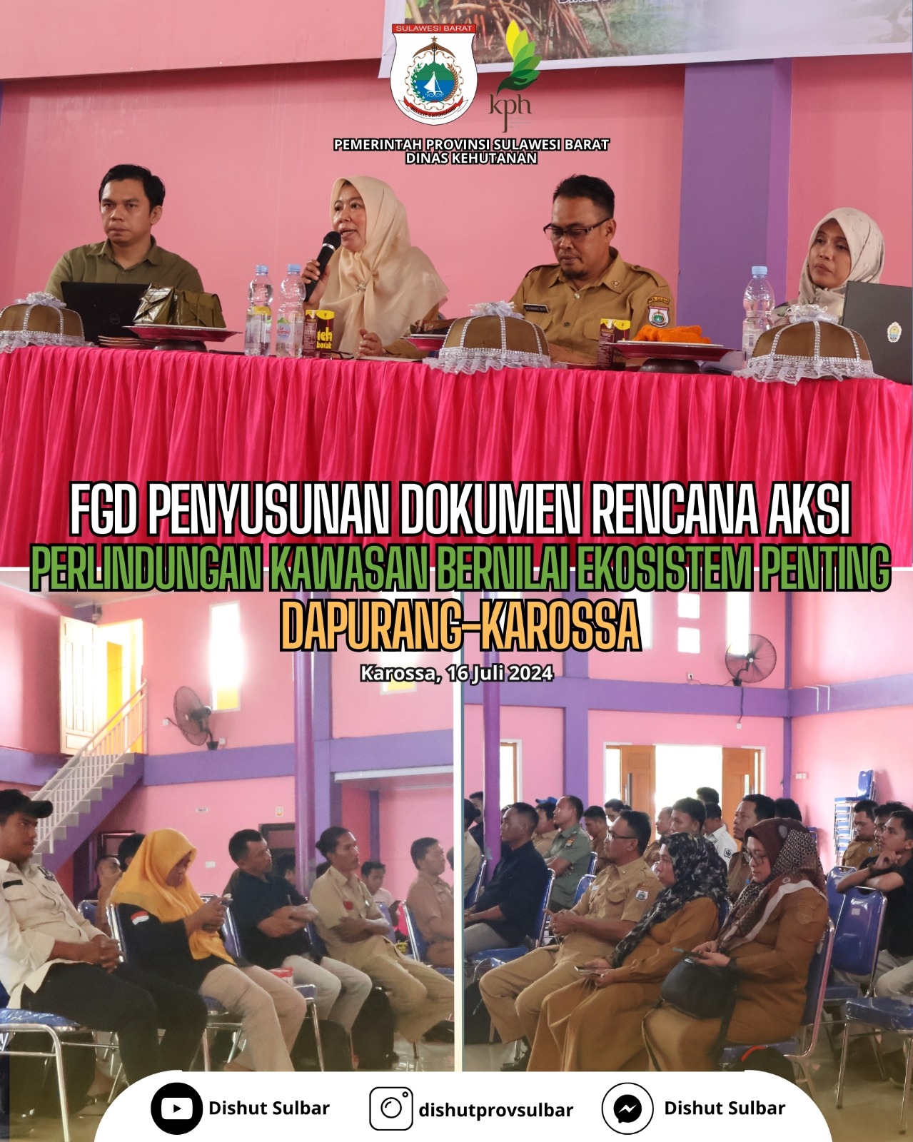 Dinas Kehutanan Prov. Sulawesi Barat Laksanakan FGD Penyusunan Dokumen Rencana Aksi KBEP