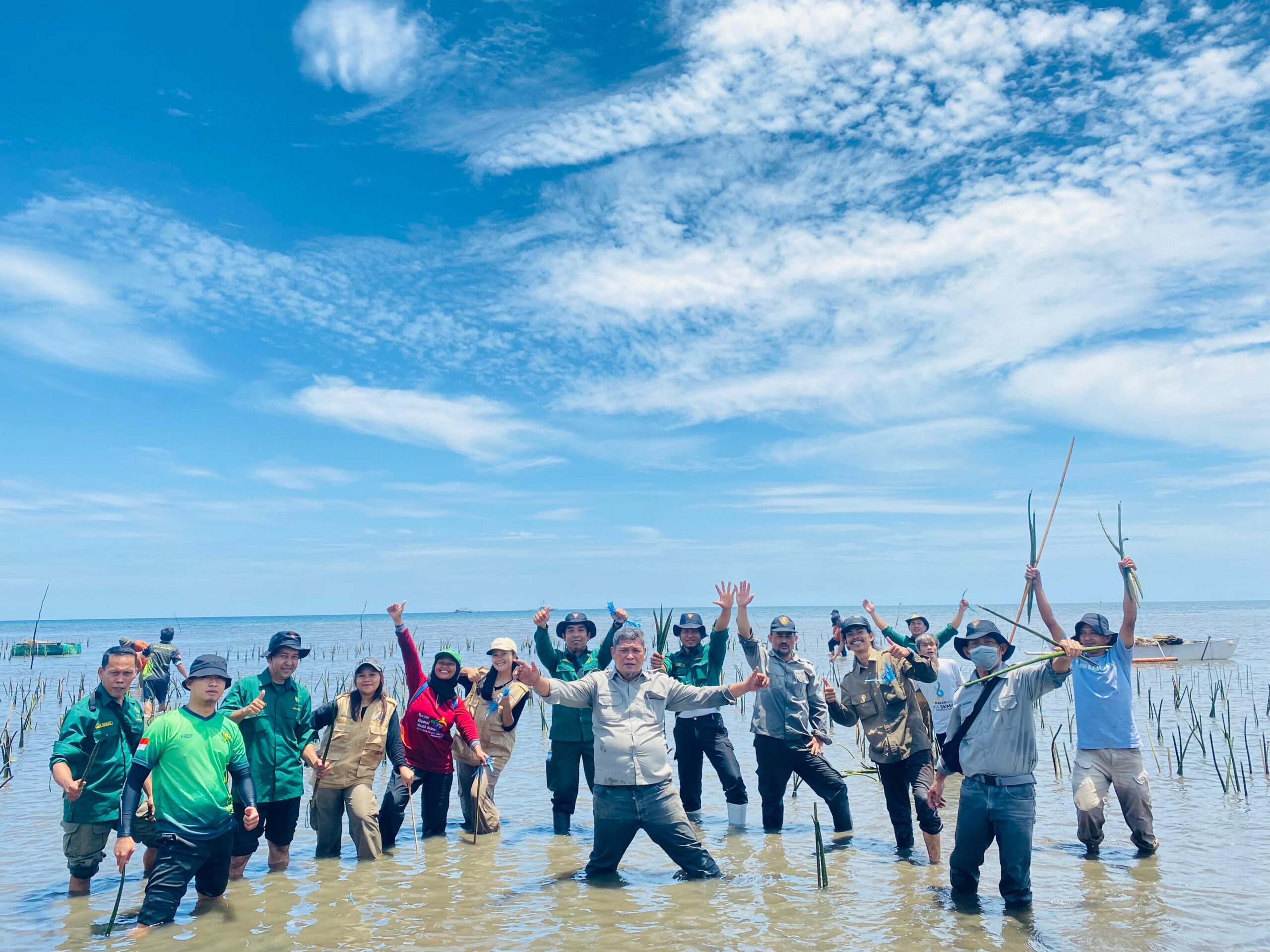 Kepala UPTD KPH Karama beserta Jajaran Menanam Mangrove dalam Rangka HUT Sulbar